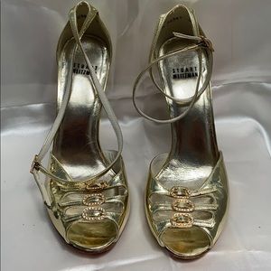 Stuart Weitzman gold sandal size 8.5